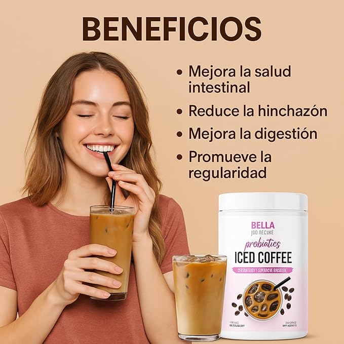Bella All Natural Café helado probiótico