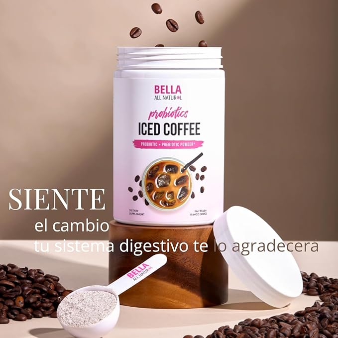 Bella All Natural Café helado probiótico