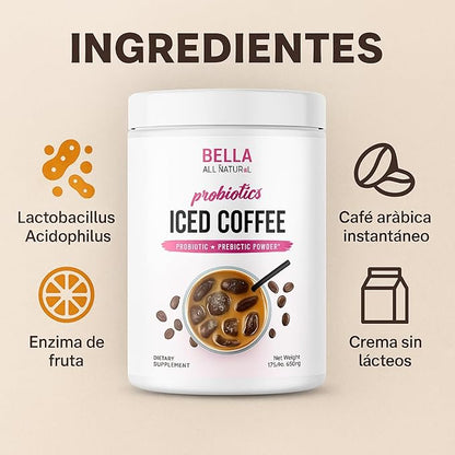 Bella All Natural Café helado probiótico
